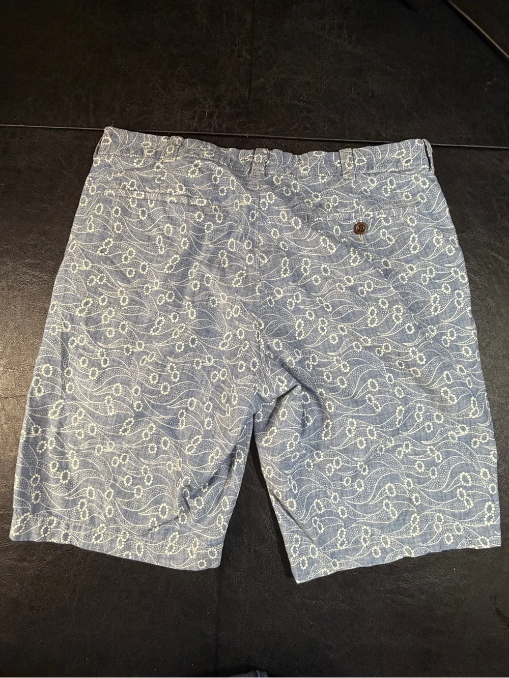 Men's Light Blue Patterned Casual Shorts by J Crew - size 33